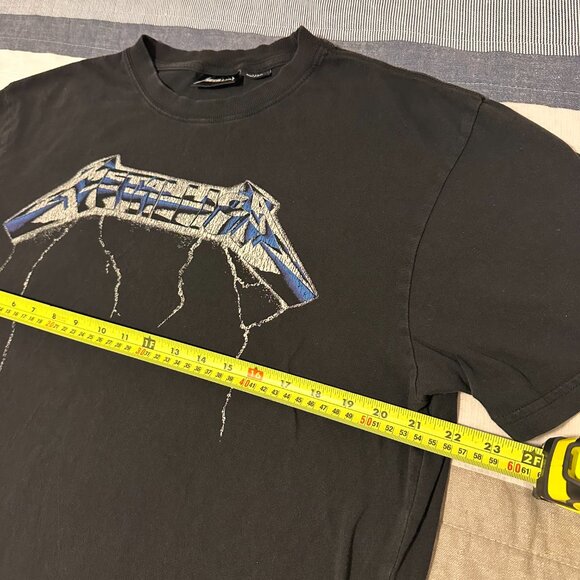 Metallica Mens Short Sleeve Large Black Ride The Lightning Cotton Band T Shirt - Picture 7 of 8